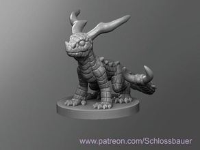 choque de lagarto brinquedos & games dnd masmorras e dragões tampo mesa 3d print model - Mito3D
