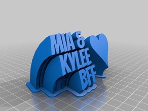 mia & kylee office kundengebundene 3d print model - Mito3D