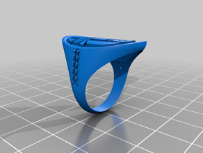 juventus anello con castone - vecchio logo anelli calcio gioielli sigillo di sport 3d print model - Mito3D