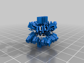 my customized 12 dice - words 3d print model - Mito3D