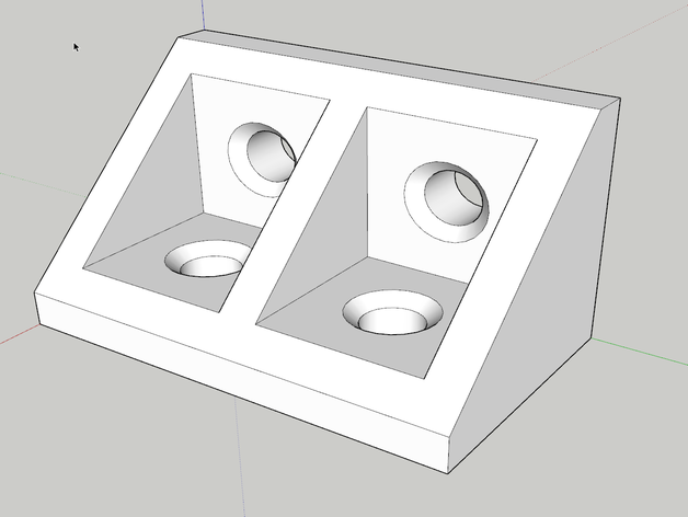 gabinete bloco de canto diy carpintaria rebaixada 3D print model - Mito3D