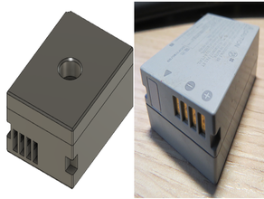 canon nb-10l dummy battery camera autodesk fusion 360 fusion360 3d print model - Mito3D