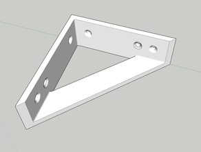 équerre de coin 100mm le bricolage support des étagères 3d print model - Mito3D