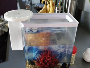 fish feeder diy aquarium dispenser feed fishfeeder tank 3d print model - Mito3D
