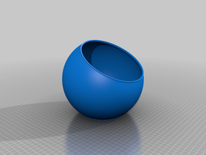 spherical bowls - special cut containers bowl container kitchen sphere 3d print model - Mito3D