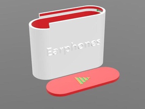 earphones enclosure box music 3d print model - Mito3D