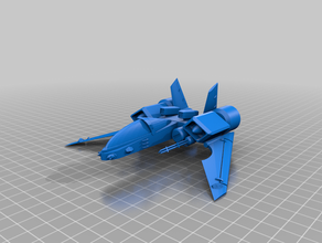 mercury fighter toys & games battle fleet boardgame jet sci-fi science fiction spaceship starfleet 3d print model - Mito3D