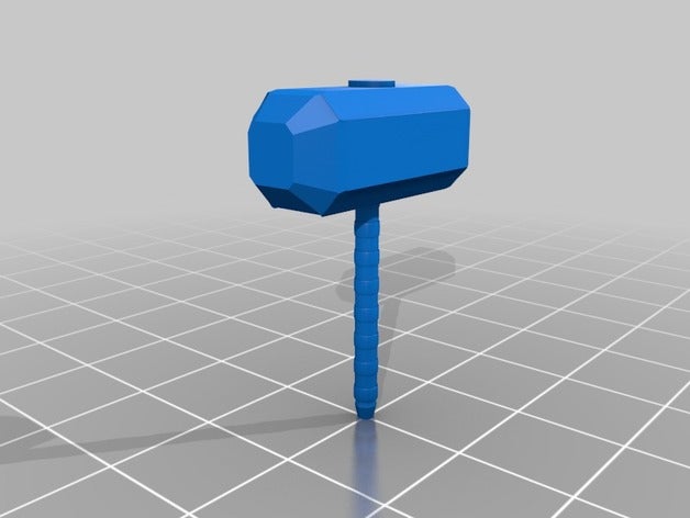 mjolnir di thor martello modelli il la marvel 3D print model - Mito3D