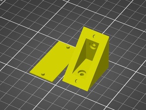 angle bracket replacement parts holder wardrobe 3d print model - Mito3D