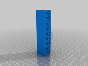 temperature tower 210 240 pp abs 3d printing tests 3d print model - Mito3D
