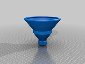 filter funnel screw onto 2l cooldrink bottle kitchen & dining 3d print model - Mito3D