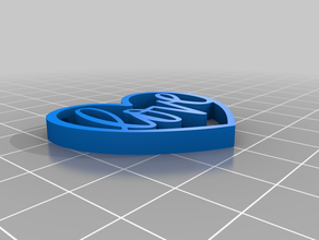 Ohrringe Liebe Ohrring glücklich Herz Herzen Sie idealab Anhänger - lächeln valentine valentines Tag 3d print model - Mito3D