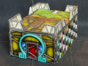 flat-packable coffin hotel toys & games infinity game miniwargaming wargame wargames terrain wargaming 3d print model - Mito3D