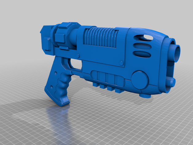 40k rogue trader pistola al plasma giochi e giocattoli cosplay arma warhammer 3D print model - Mito3D