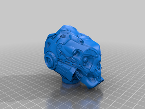 robot head 3d printing miniatures scifi tabletop 3d print model - Mito3D