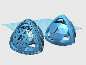 convextetrahedral10v 1 2 3 4 11 14 22 55 56 57 58 59 67 74 75 arte da matemática convexo cúpula geodésica esfera tetraédrico 3d print model - Mito3D