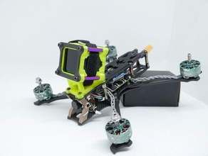 speedybee fs225 gopro mount hobby Drohne fpv sppedybee 3d print model - Mito3D