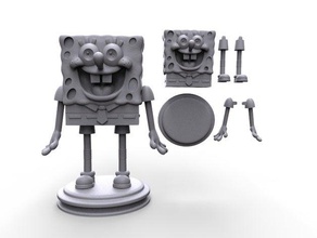 spongebobsquarepants juegos y juguetes 3dprintable de dibujos animados personaje en miniatura las miniaturas nickelodeon bob esponja spongebob squarepants 3d print model - Mito3D