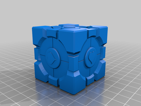 companion cube sculptures gaming portal 2 valve 3d print model - Mito3D