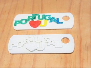 portugal liebt Sie 3d-drucken Farbe 3d print model - Mito3D