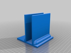my customized parametric laptop holder stand office 3d print model - Mito3D