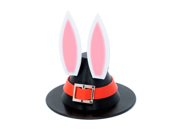 ringraziamento donnola coniglietto orecchio cappello giochi e giocattoli la pasqua il coniglio orecchie di weasel 3D print model - Mito3D