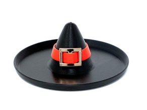 thanksgiving weasel sombrero toys & games hat thanksgivingweasel 3d print model - Mito3D