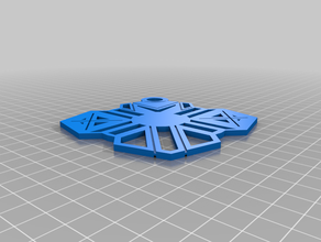 detailed keychain keychains hexagon 3d print model - Mito3D