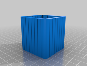 özelleştirilmiş oluklu kutu benim organizasyon 3d print model - Mito3D