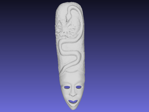 african mask 2 decor decoration masks 3d print model - Mito3D