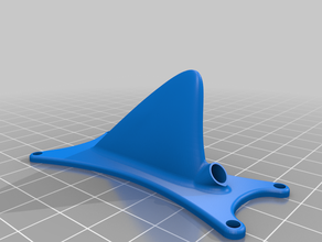 singularitum di pinna squalo La stampa 3d sharkfin 3d print model - Mito3D