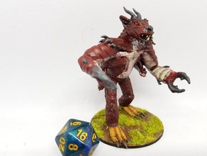 glabrezu 28mm tabletop roleplaying creatures demon dnd miniature 3d print model - Mito3D