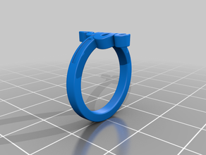 ktfrd06 filigrana serpente anello geometrico 3d gioielli di design anelli 3d print model - Mito3D
