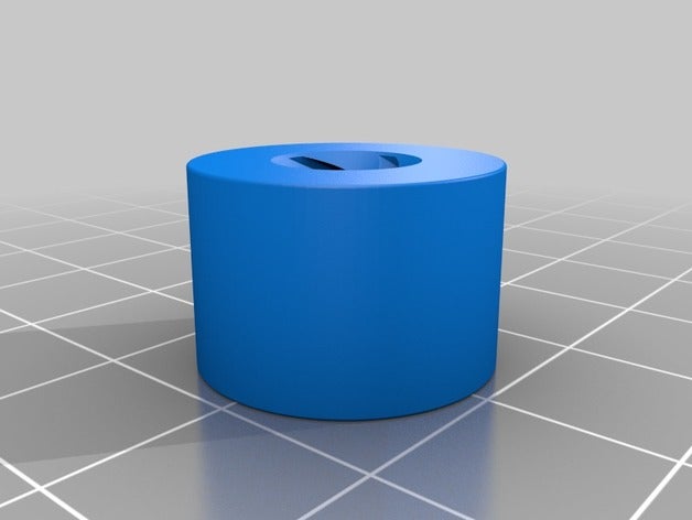 lead screw nut 3d printer parts flange flexible lead-screw m8 round 3D print model - Mito3D