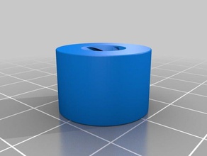 vis-écrou L'imprimante 3d de pièces la bride flexible plomb-vis m8 l'écrou ronde 3d print model - Mito3D