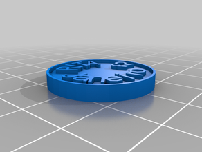 rita moneda de 2 chip monedas & insignias personalizado 3d print model - Mito3D