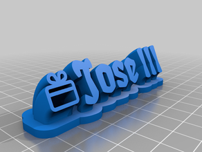 jose iii office customized 3d print model - Mito3D