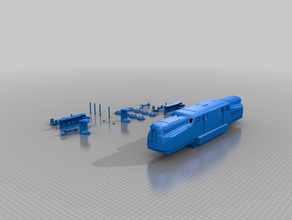 gg-1 trem elétrico duplo A impressão 3d 3d print model - Mito3D