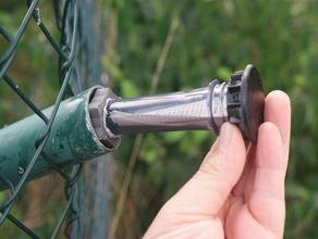 pet petling geocache fence pole cap sport & outdoors geocaching 3d print model - Mito3D