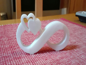 wedding double heart version 2 decor 3d print model - Mito3D