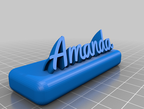 amanda1 office customized 3d print model - Mito3D