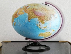 Dünya Bankası spherie yedek parça toprak küre dünya 3d print model - Mito3D