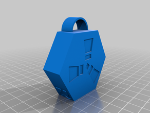 ruggine portachiavi gioco i inciso keychain la 3d print model - Mito3D