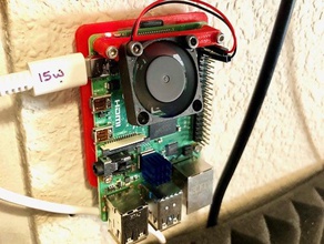 raspberry pi 4 30mm fan mount computer 3d print model - Mito3D
