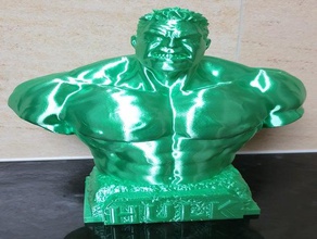 hulk bust supportless sculptures marvel 3d print model - Mito3D