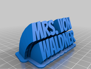 molly von waldner office customized 3d print model - Mito3D