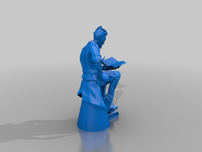 handsome jack statue sculptures 3d print model - Mito3D