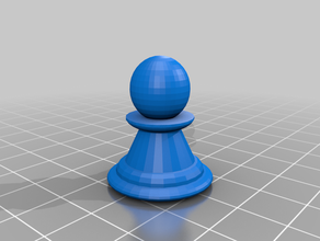 pedone di scacchi 3d print model - Mito3D