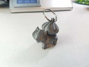 bulbasaur portachiavi keychain pokemon motorino di avviamento 3d print model - Mito3D