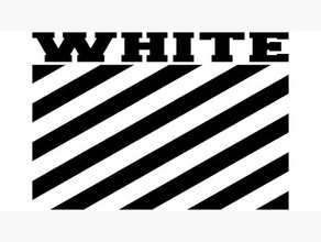 off-white logo stripes fashion clothes design supreme 3d print model - Mito3D